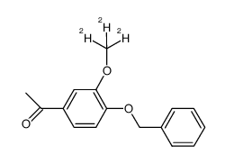 1-(4-(benzyloxy)-3-(methoxy-d3)phenyl)ethan-1-one结构式
