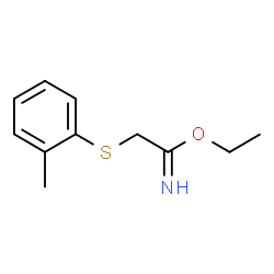 Ethanimidic acid, 2-[(2-methylphenyl)thio]-, ethyl ester (9CI) structure