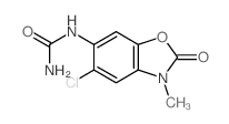 Urea, (5-chloro-2,3-dihydro-3-methyl-2-oxo-6-benzoxazolyl)- Structure