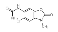 Urea, (5-chloro-2,3-dihydro-3-methyl-2-oxo-6-benzoxazolyl)- structure