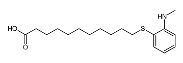 11-[2-(N-methylamino)phenylthio]undecanoic acid Structure