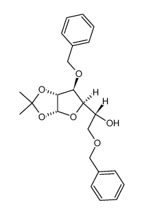 1,2-O-isopropylidene-3,6-di-O-benzyl-α-D-glucofuranose结构式