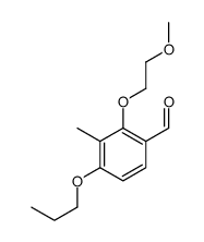 2-(2-methoxyethoxy)-3-methyl-4-propoxybenzaldehyde结构式