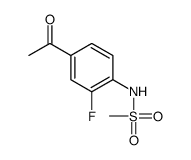 N-(4-acetyl-2-fluorophenyl)methanesulfonamide结构式