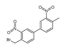 4-[4-(bromomethyl)-3-nitrophenyl]-1-methyl-2-nitrobenzene结构式