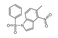 1-(benzenesulfonyl)-5-methyl-4-nitroindole Structure