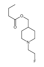 [1-(2-fluoroethyl)piperidin-4-yl]methyl butanoate结构式