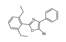 5-bromo-2-(2,6-diethylphenyl)-4-phenyl-1,3-oxazole Structure