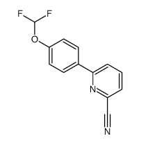 6-[4-(difluoromethoxy)phenyl]pyridine-2-carbonitrile Structure