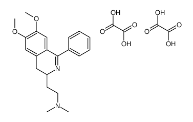 2-(6,7-dimethoxy-1-phenyl-3,4-dihydroisoquinolin-3-yl)-N,N-dimethylethanamine,oxalic acid结构式