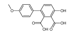 4-hydroxy-4'-methoxy-[1,1'-biphenyl]-2,3-dicarboxylic acid Structure