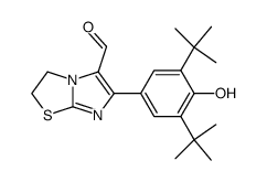 6-(3,5-di-tert-butyl-4-hydroxyphenyl)-5-formyl-2,3-dihydroimidazo<2,1-b>thiazole结构式