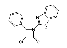 1-(1H-benzimidazol-2-yl)-3-chloro-4-phenylazetidin-2-one Structure