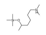 6-dimethylsilylhexan-2-yloxy(trimethyl)silane Structure