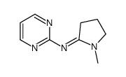 (E)-1-methyl-N-pyrimidin-2-ylpyrrolidin-2-imine Structure