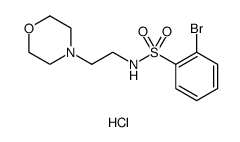 2-BROMO-N-(2-MORPHOLIN-4-YL-ETHYL)-BENZENESULFONAMIDE HYDROCHLORIDE结构式