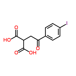 [2-(4-Iodophenyl)-2-oxoethyl]malonic acid结构式