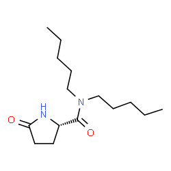 (S)-5-oxo-N,N-dipentylpyrrolidine-2-carboxamide structure