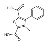 3-methyl-4-phenyl-thiophene-2,5-dicarboxylic acid Structure
