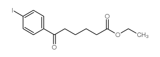 ethyl 6-(4-iodophenyl)-6-oxohexanoate Structure