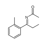 Acetamide,N-(-alpha--ethyl-o-methylbenzylidene)- (5CI) Structure