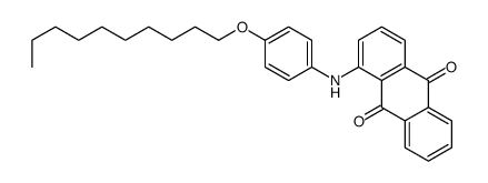 1-[[4-(decyloxy)phenyl]amino]anthraquinone structure