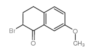2-bromo-7-methoxy-tetralin-1-one Structure