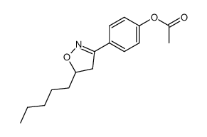 3-(4-acetoxyphenyl)-5-pentyl-2-isoxazoline Structure