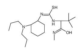 (2S)-2-[[[[(1R,2R)-2-(二丙基氨基)环己基]氨基]硫代甲基]氨基]-N,3,3-三甲基丁酰胺结构式