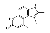 1,2,9-trimethyl-3,6-dihydro-pyrrolo[3,2-f]quinolin-7-one结构式