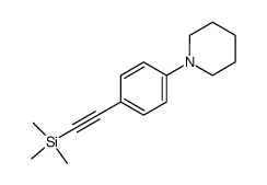 1-(4-((trimethylsilyl)ethynyl)phenyl)piperidine Structure