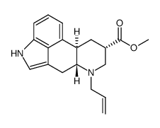 6-Allyldihydronorisolysergic Acid Methyl Ester结构式