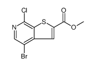 Methyl 4-bromo-7-chlorothieno[2,3-c]pyridine-2-carboxylate结构式