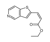 ethyl 3-thieno[3,2-c]pyridin-2-ylprop-2-enoate Structure