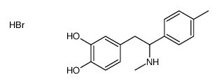 4-[2-(methylamino)-2-(4-methylphenyl)ethyl]benzene-1,2-diol,hydrobromide结构式