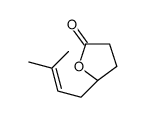 (5R)-5-(3-methylbut-2-enyl)oxolan-2-one结构式