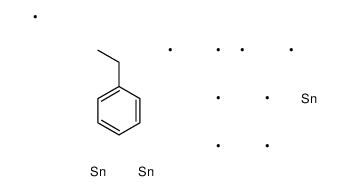 trimethyl-[2-phenyl-1,1-bis(trimethylstannyl)ethyl]stannane Structure
