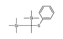 trimethyl-(1-phenylsulfanyl-1-trimethylsilylethyl)silane Structure