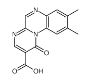 8,9-dimethyl-1-oxopyrimido[1,2-a]quinoxaline-2-carboxylic acid结构式