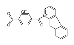 9H-indeno[2,1-b]pyridin-1-ium-1-yl-(4-nitrophenyl)methanone,chloride结构式