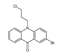 2-bromo-10-(3-chloropropyl)acridin-9-one Structure