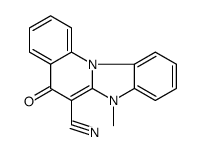 7-methyl-5-oxobenzimidazolo[1,2-a]quinoline-6-carbonitrile Structure