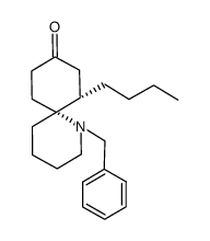 (6R,7S)-1-Benzyl-7-butyl-1-aza-spiro[5.5]undecan-9-one结构式
