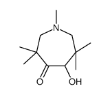 5-hydroxy-1,3,3,6,6-pentamethylazepan-4-one Structure