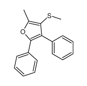 2-methyl-3-methylsulfanyl-4,5-diphenylfuran Structure