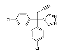 4-[1,1-bis(4-chlorophenyl)but-3-ynyl]-1,2,4-triazole Structure
