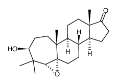3β-Hydroxy-4,4-dimethyl-4aα,5-epoxy-A-homo-5α-androstan-17-one Structure