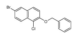 2-(benzyloxy)-6-bromo-1-chloronaphthalene Structure