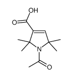 1-乙酰基-2,2,5,5-四甲基-3-吡咯啉-3-羧酸结构式