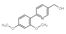 [6-(2,4-dimethoxyphenyl)pyridin-3-yl]methanol结构式